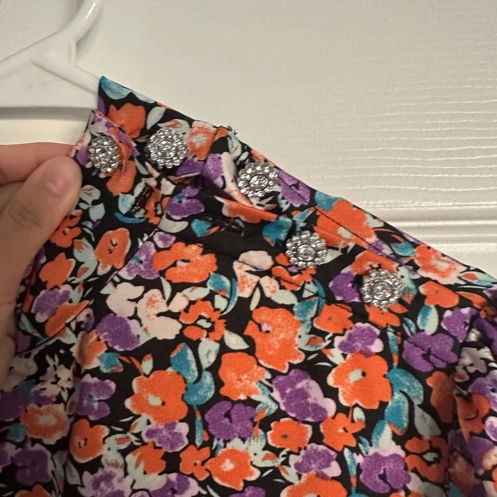 (2/$20) Mango Floral Long Sleeve Dress - Picture 4 of 5